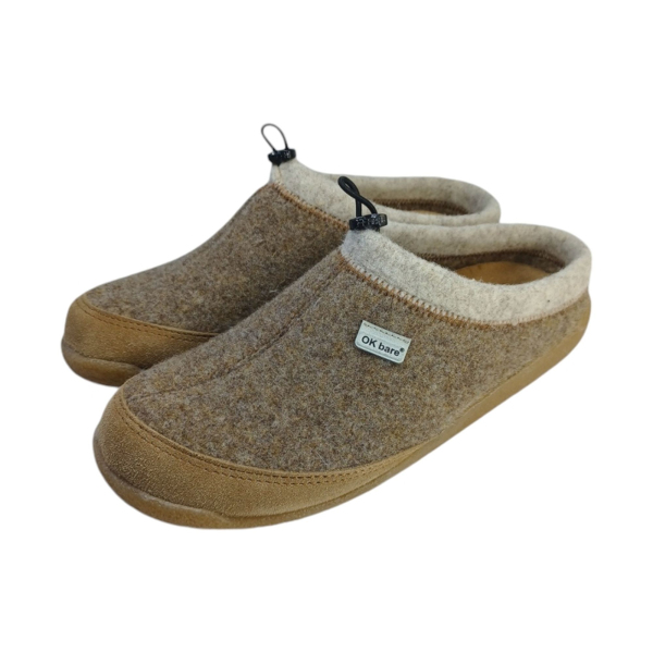 Barefoot dámské pantofle YURI hnědé 