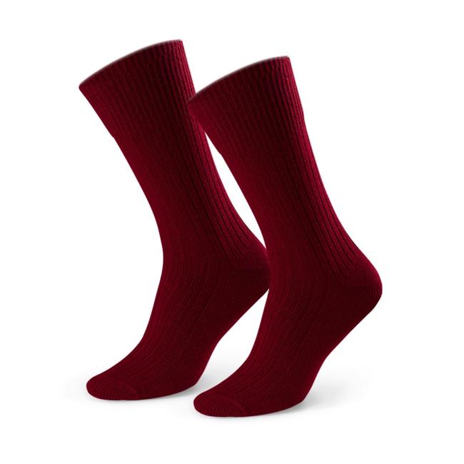 Dámské vlněné ponožky 72 bordó
