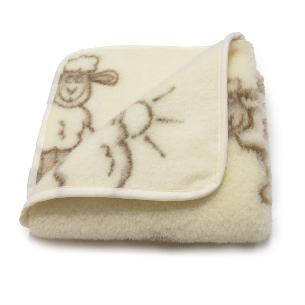 Dětská deka z ovčí vlny merino Sunny