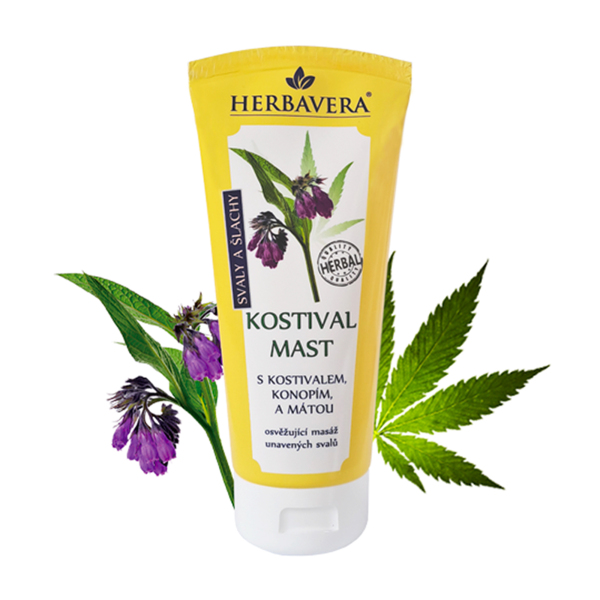 Kostival mast s konopím a mátou 200ml