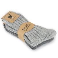 Ponožky sibiřky vlněné Alpaca silver 2 páry